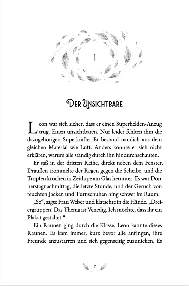 Buchseite: Kapitel 1 – Der Unsichtbare